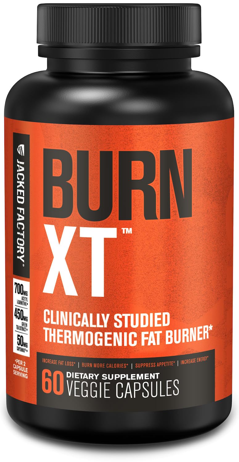 Jacked Factory Burn-XT Fat Burner & Appetite Suppressant - 60 Capsules