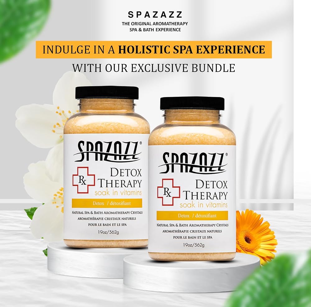 Spazazz RX Detox Therapy Hot Tub & Spa Salts for Relaxation - 19 oz - image 4