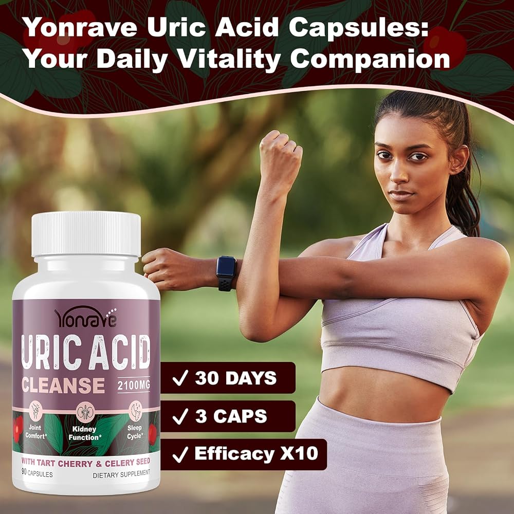 Yonrave Uric Acid Cleanse & Detox with Tart Cherry