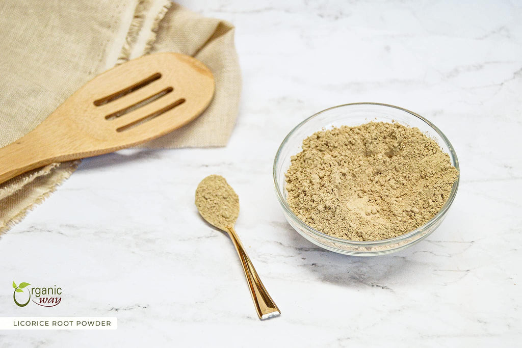 Organic Way Licorice Root Powder (Glycyrrhiza glabra) - Herbal Tea