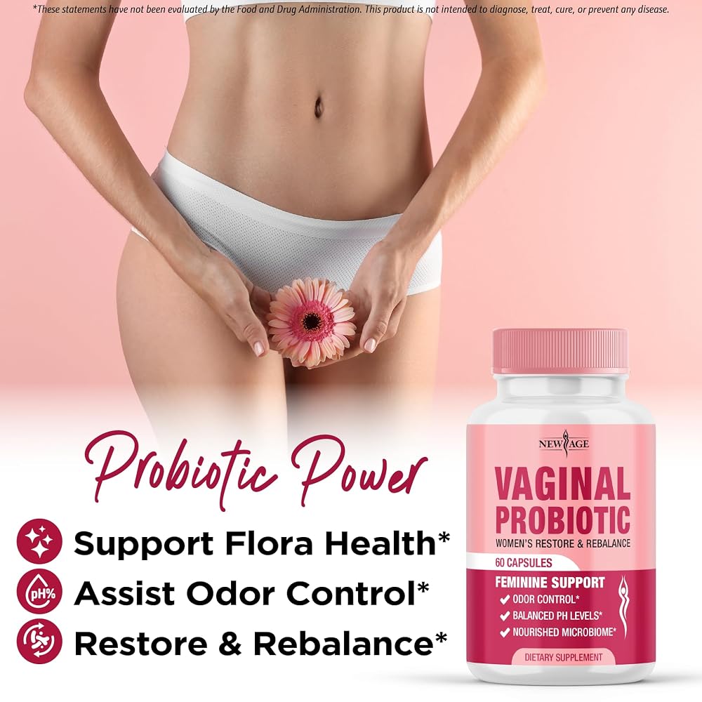 NEW AGE Vaginal Probiotics for Women with Prebiotics