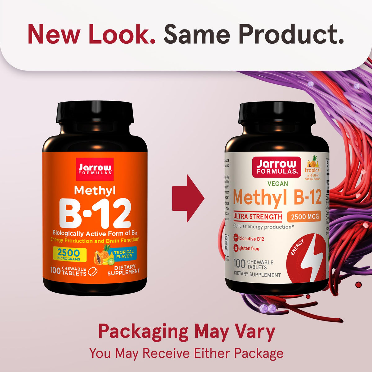Jarrow Formulas Ultra Strength Methyl B-12 2500 mcg - 100 Tablets - image 2