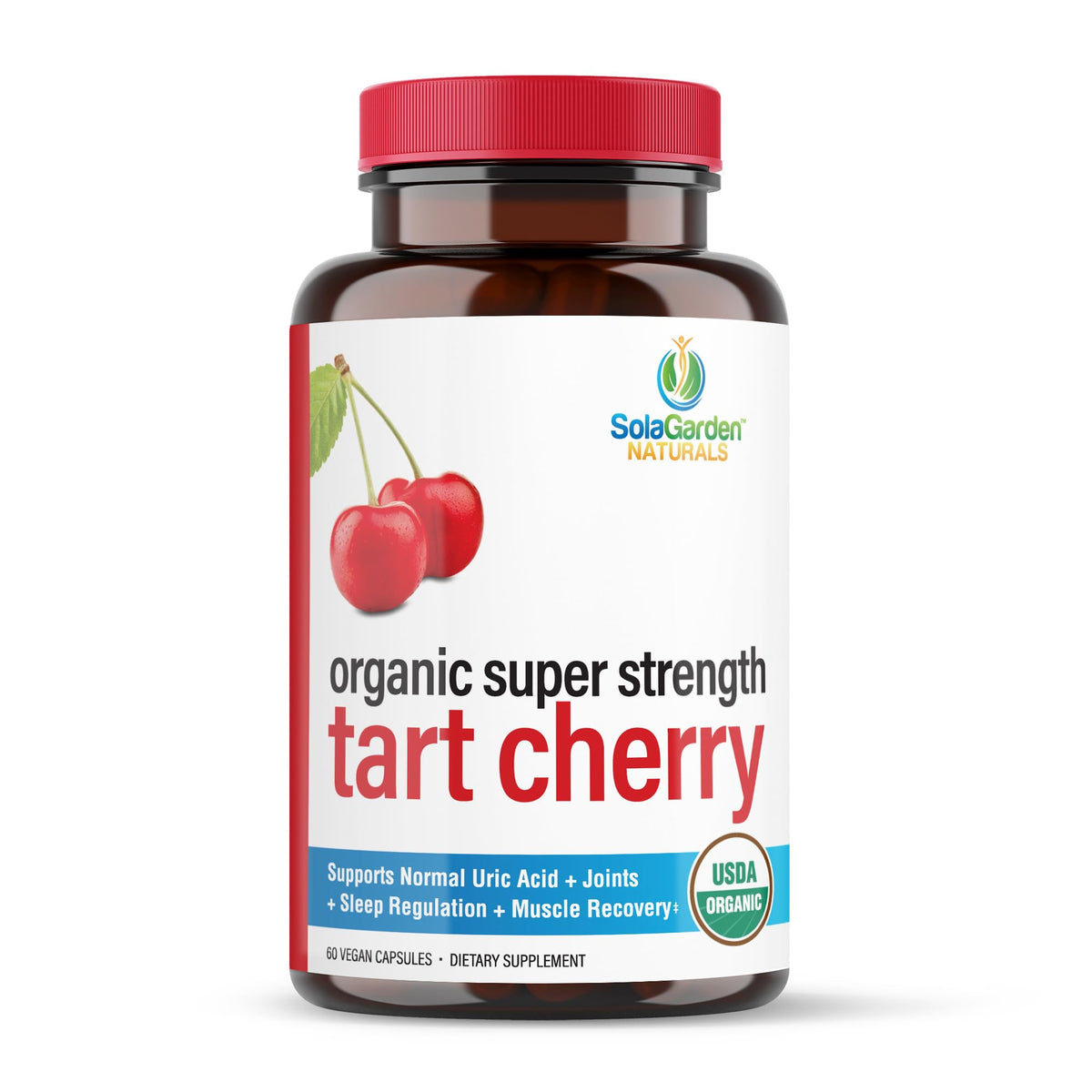 LifeGarden Naturals Organic Tart Cherry Supplement 50:1 Extract - 60 Capsules