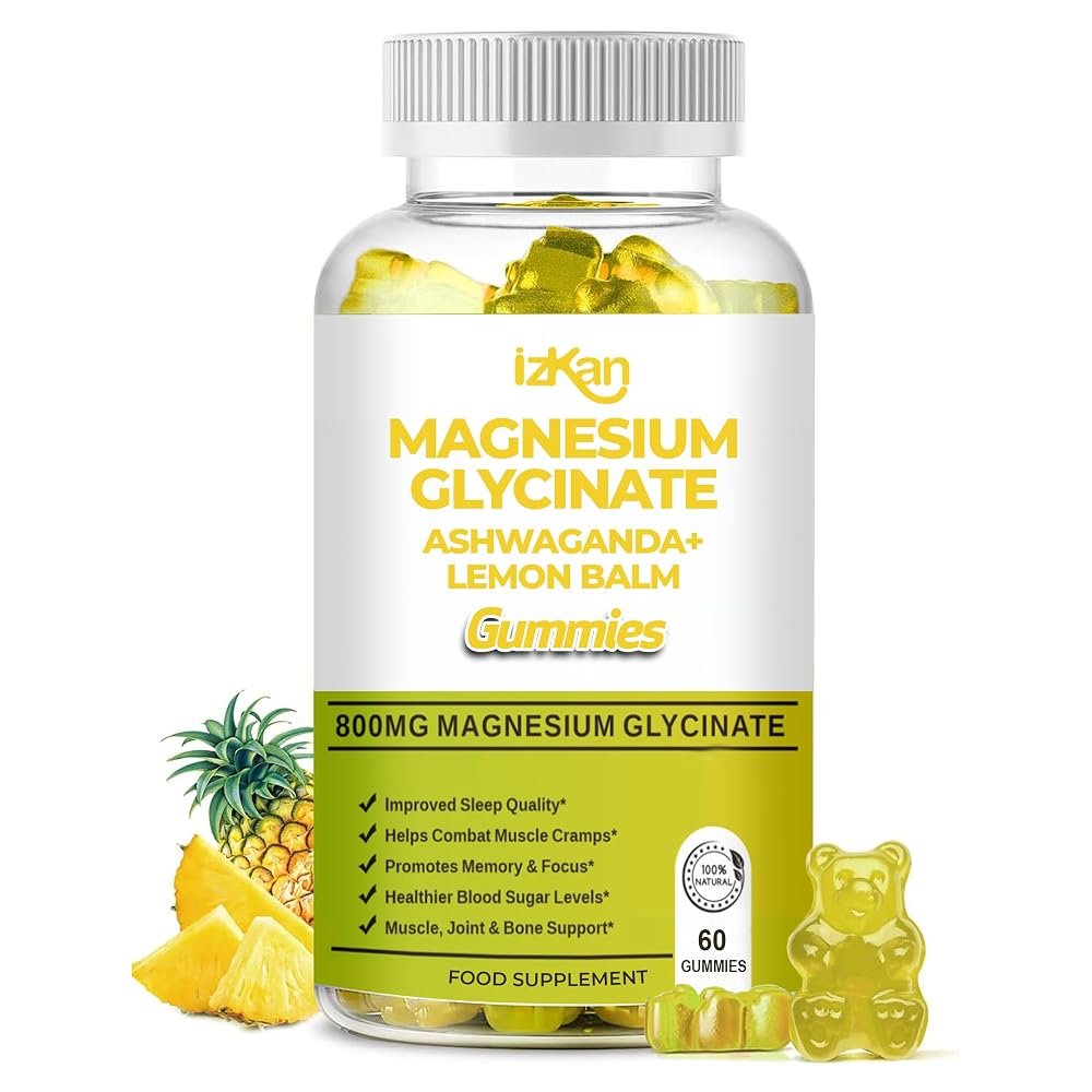 Izkan Magnesium Glycinate Gummies 800mg - 60 Gummies
