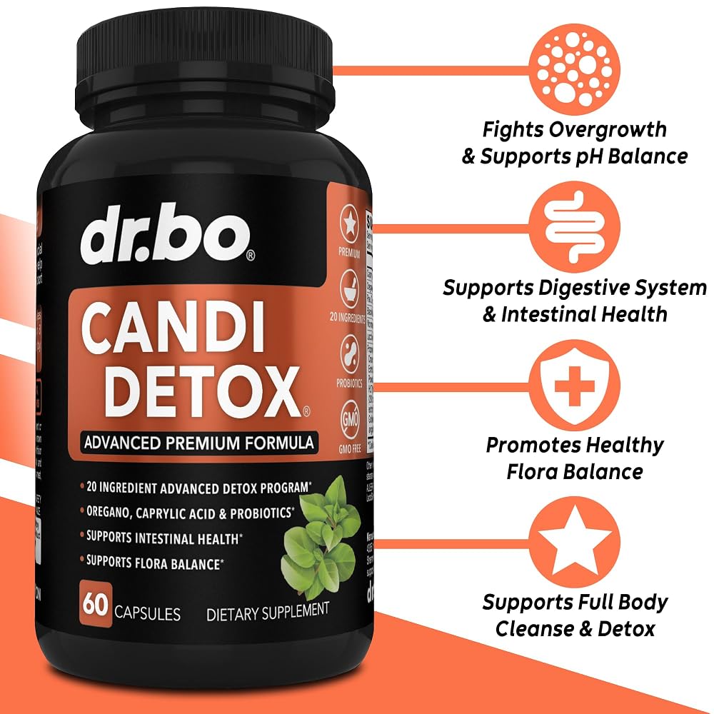 DR. BO Candida Cleanse Detox Support Supplement - 60 Capsules - image 2