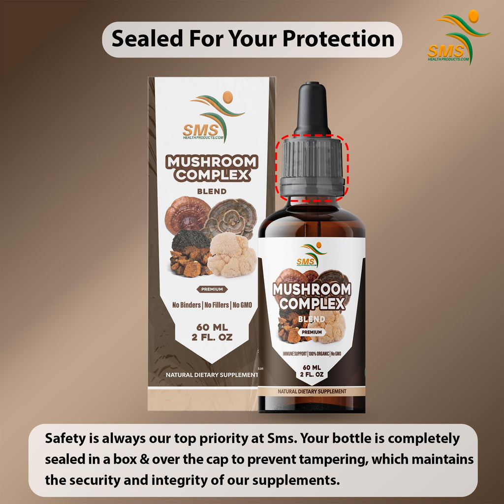 SMSHEALTHPRODUCTS.com Mushroom Complex Tincture Drops - 2 Fl Oz - image 6