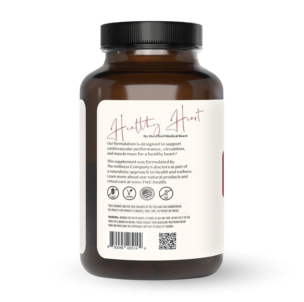 The Wellness Company Healthy Heart Grape Seed Extract & Taurine - 120 Capsules - image 2
