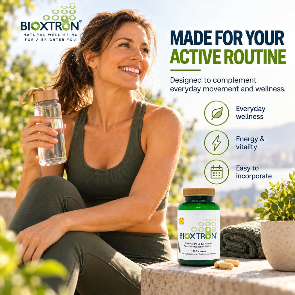 Bioxtron Natural AFA Stem Cell Supplement - Joint Support & Muscle