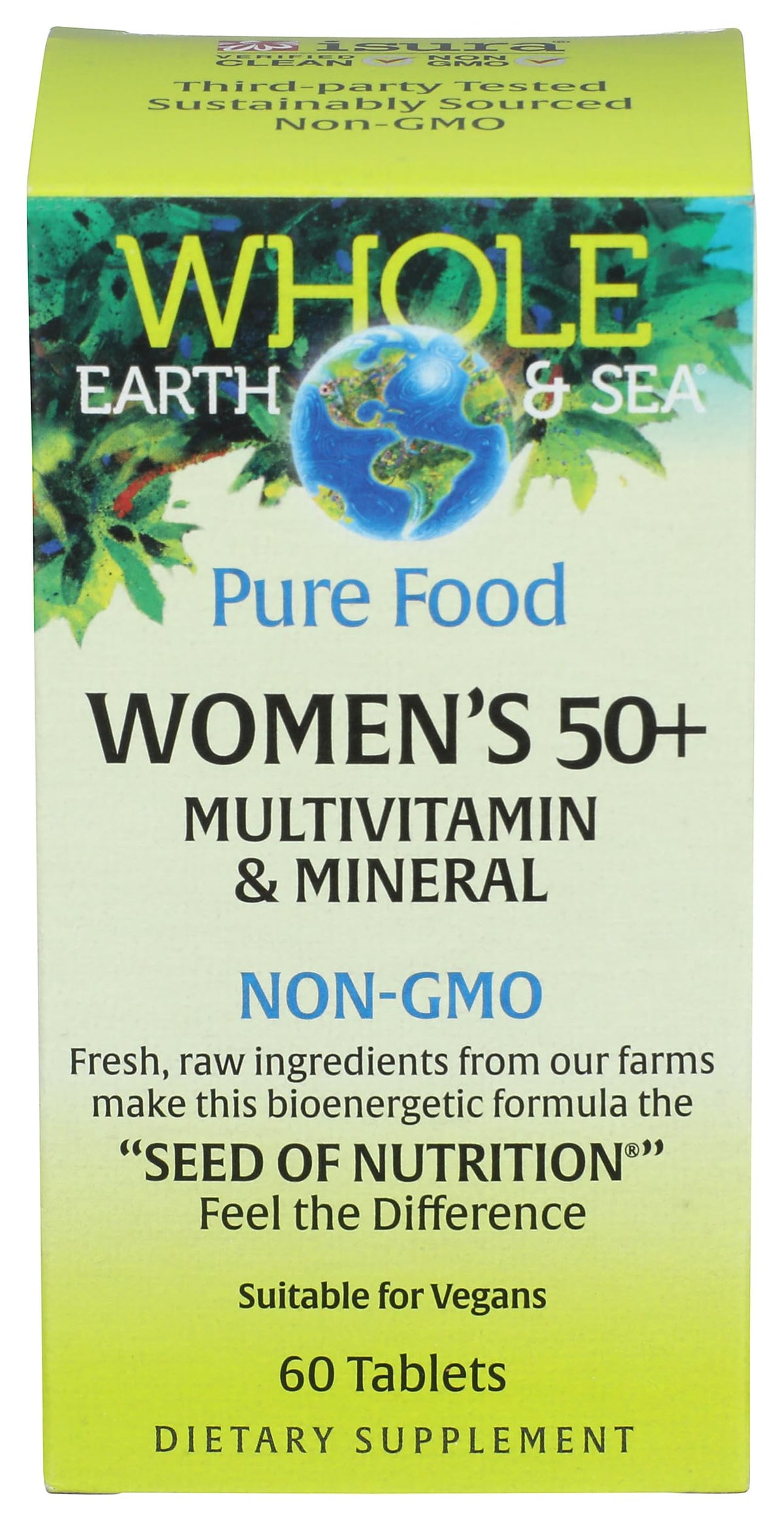 Natural Factors Whole Earth & Sea Women's Multivitamin 50+ - 60 Tablets - image 4
