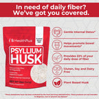 Health Plus Psyllium Husk Fiber Supplement Powder - 12 oz - image 3