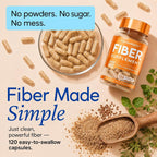 Fortematic Psyllium Husk Capsules 3000mg Digestive Health - 120 Capsules - image 2