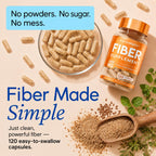 Fortematic Psyllium Husk Capsules 3000mg Digestive Health - 120 Capsules - image 2