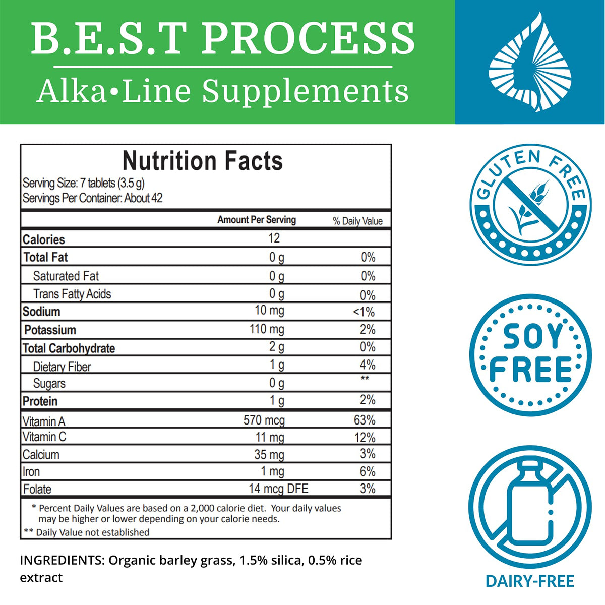 Morter Alka-Green Tablets - Undiluted 100% Organic Barley Grass Juice