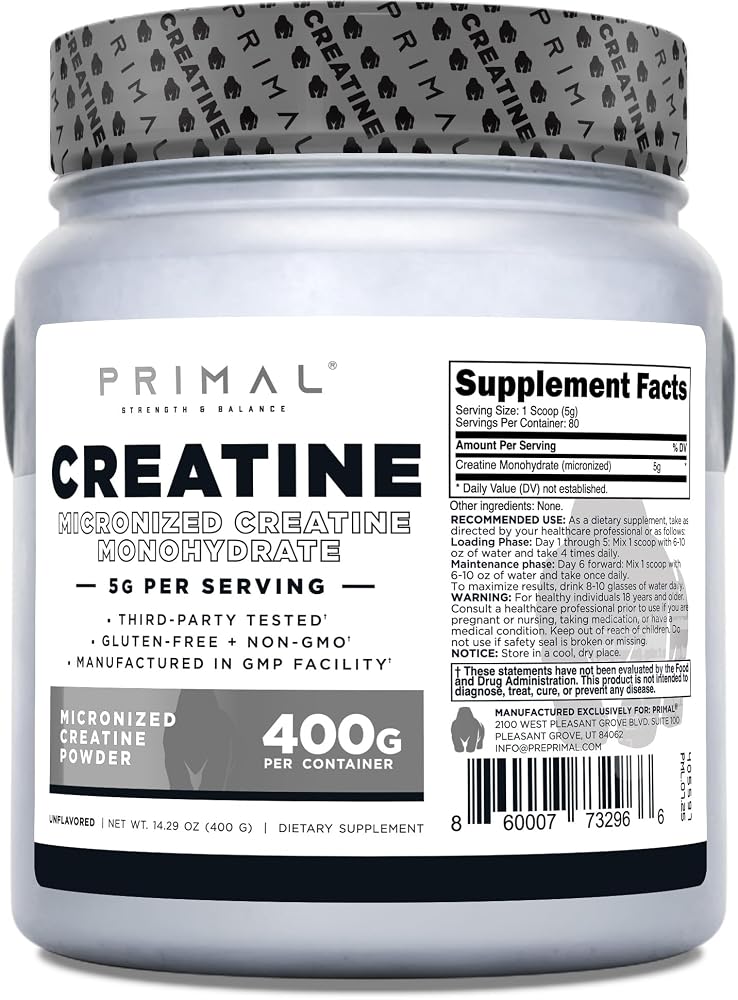 Primal Creatine Monohydrate Powder Unflavored - 400 Grams - image 2