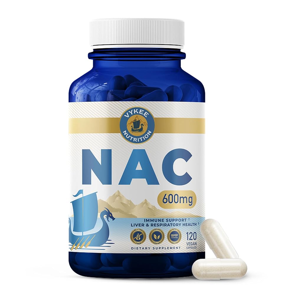 Vykee Nutrition NAC 600 mg Capsules - 120 Count