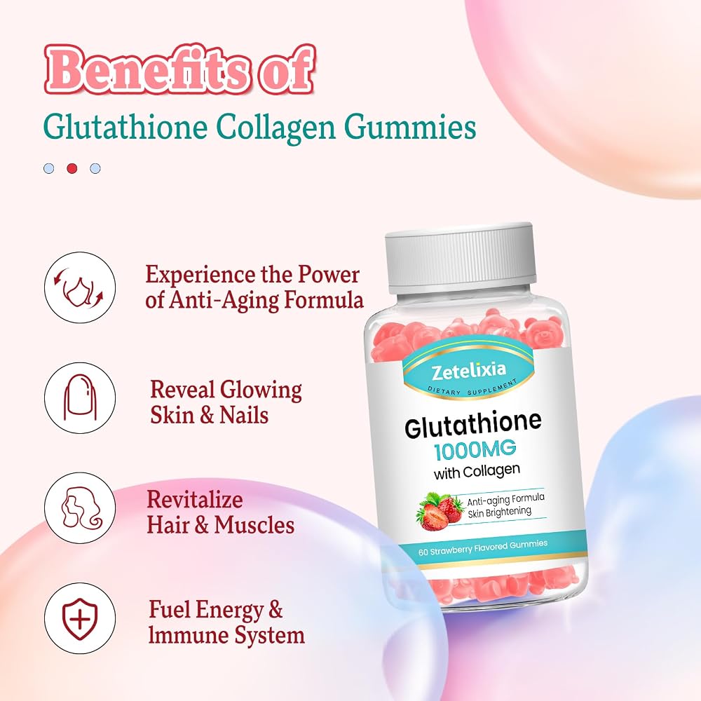 Zetelixia Glutathione Collagen Gummies Mix