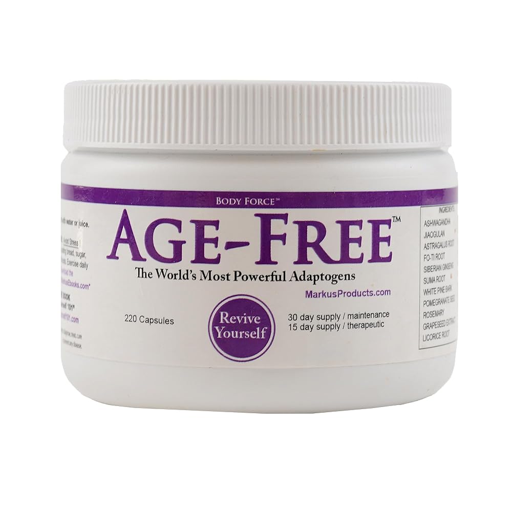 Body Force Age Free Formula Herbal Supplement - 220 Capsules