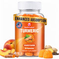 BeElevated Turmeric Gummies for Adults Peach Flavor