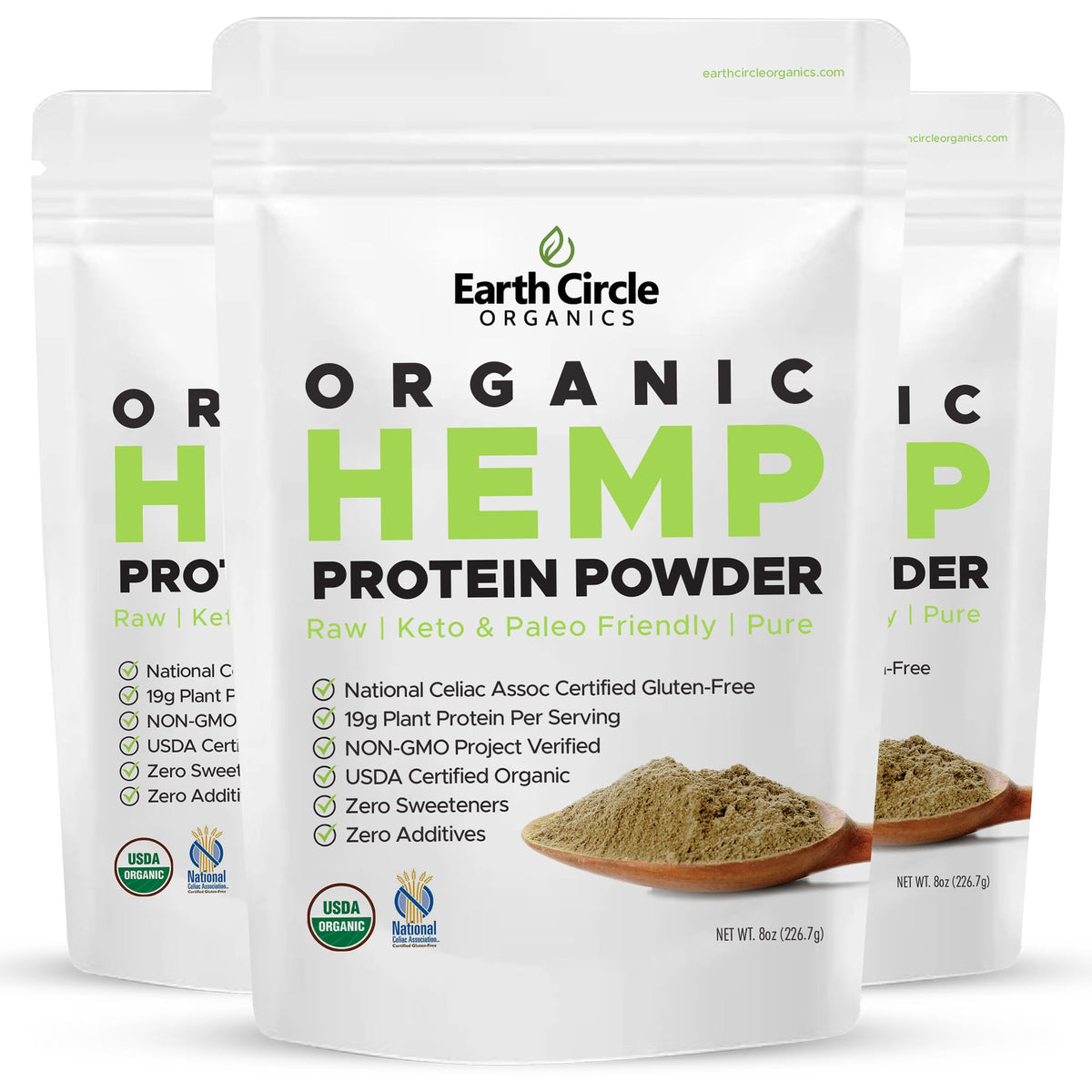 Earth Circle Organics Organic Hemp Protein Powder