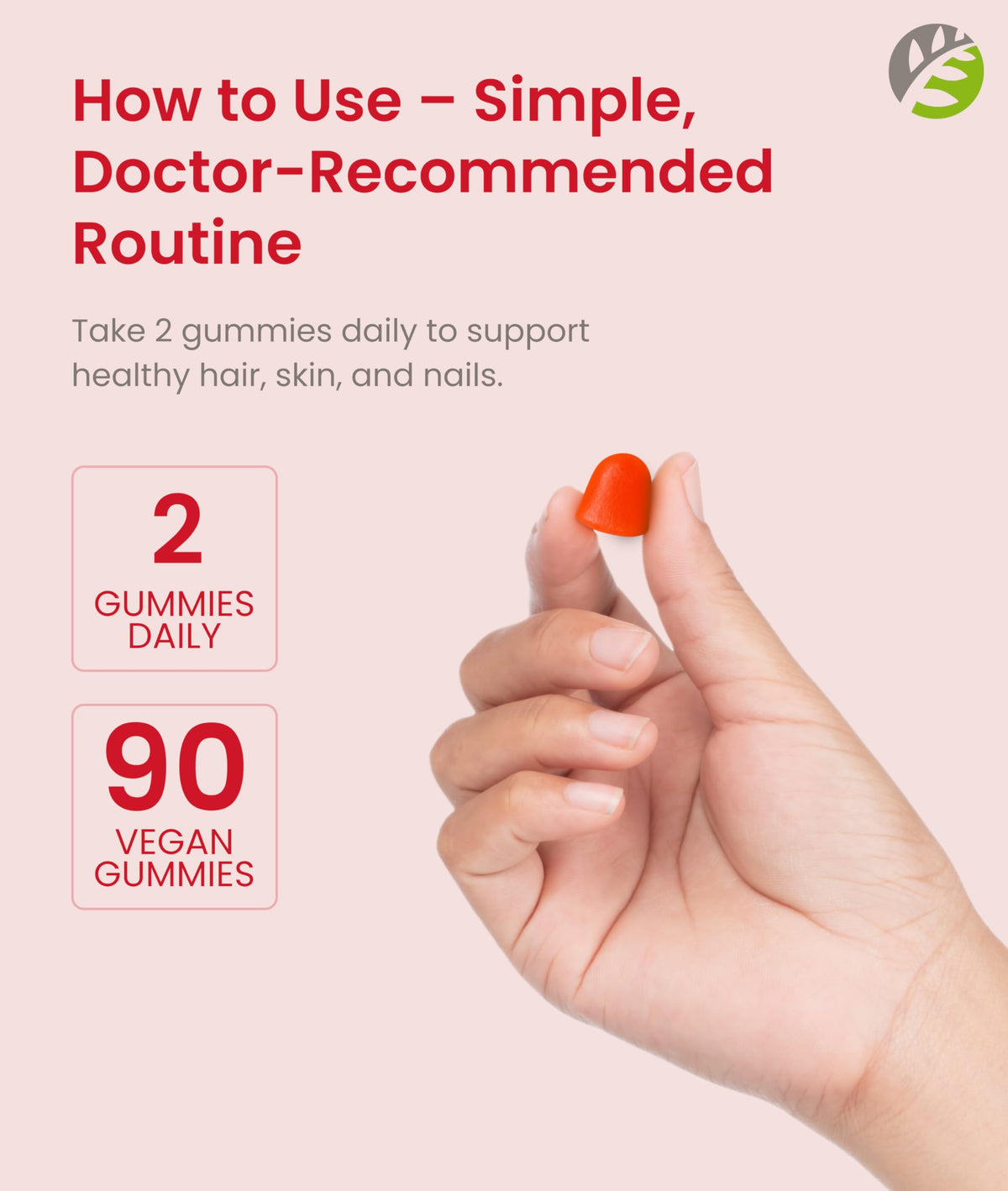 BariSlim Biotin 5000 mcg Gummies for Hair, Skin & Nails - 90 Gummies - image 5