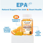 Nature's Nutrition Omega 3 Fish Oil Gummies - Extra Strength Omega-3
