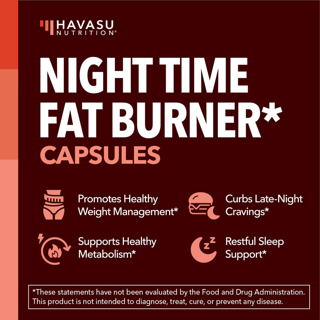 Havasu Nutrition Night Time Fat Burner - 120 Capsules - image 3