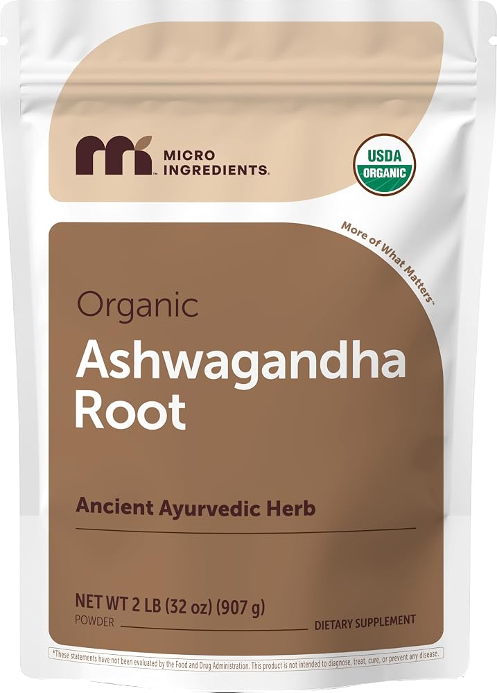 Micro Ingredients Organic Ashwagandha Root Powder - 2 lb