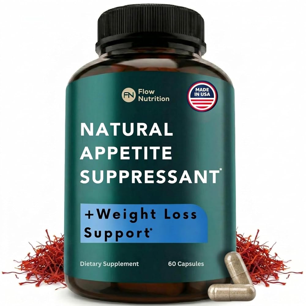 FLOWNUTRITION Natural Appetite Suppressant - 60 Vegetarian Capsules