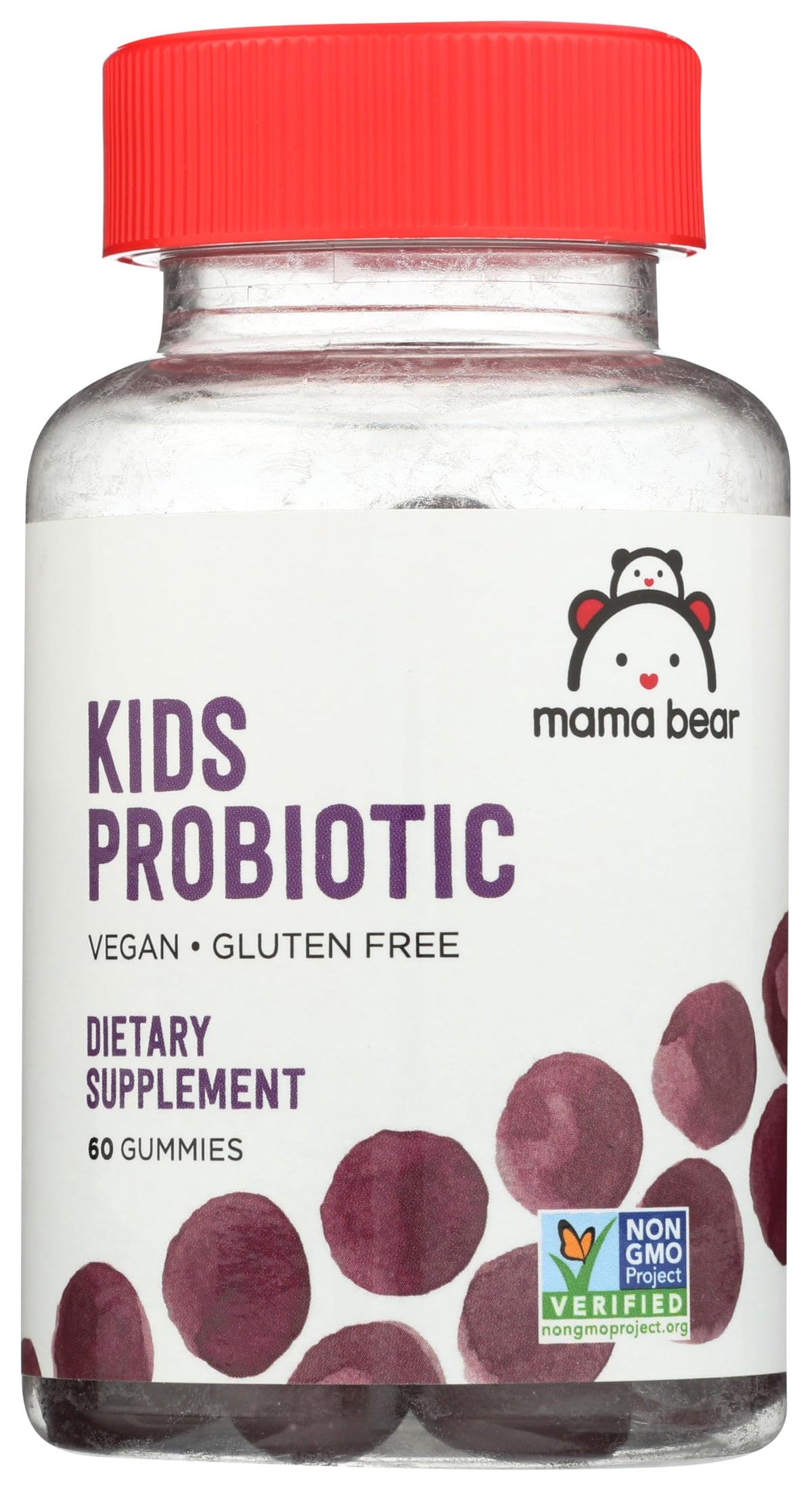 Mama Bear Vegan Probiotic Berry Gummies - 60 Gummies