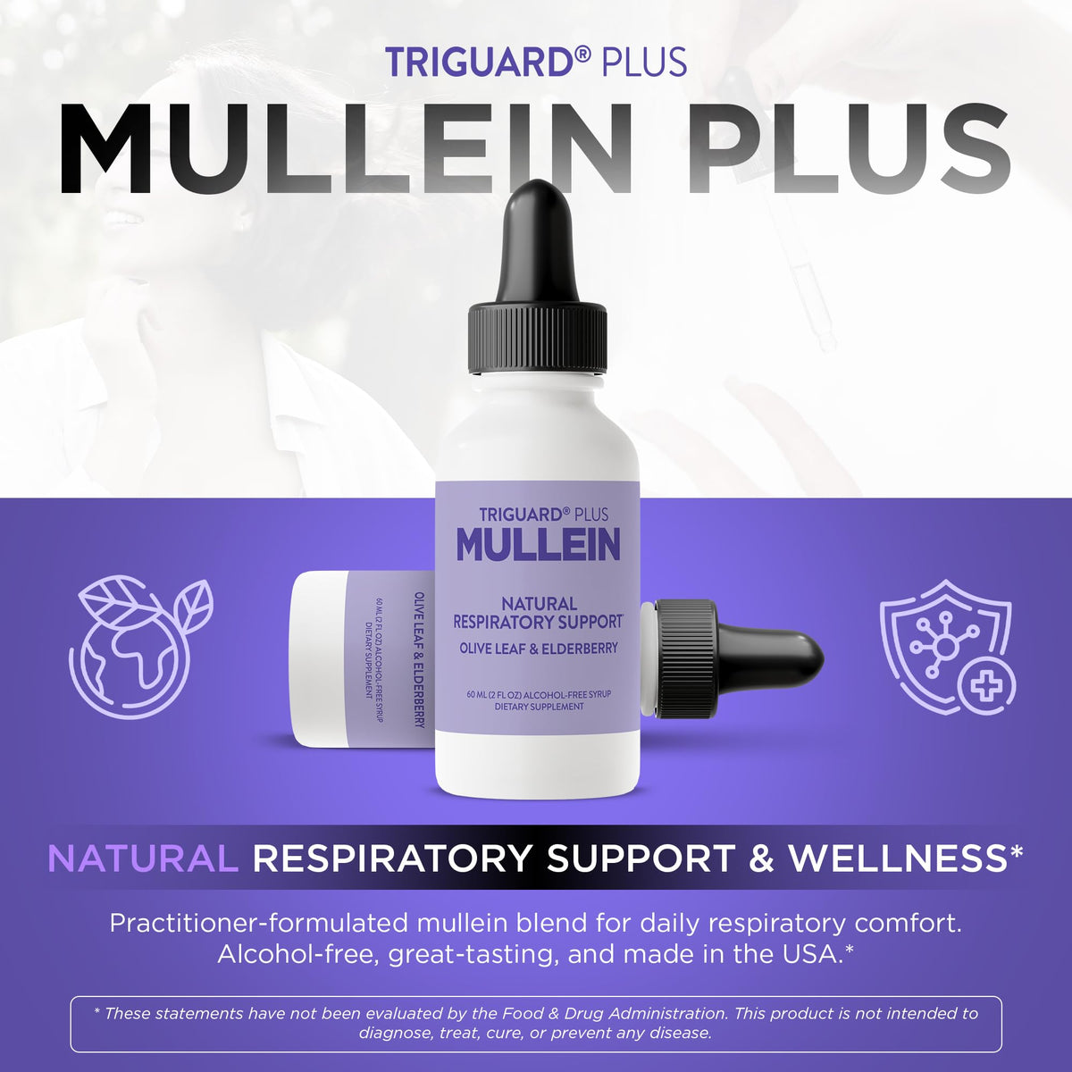Oxygen Nutrition TriGuard Mullein Plus Liquid - 2 fl oz - image 3