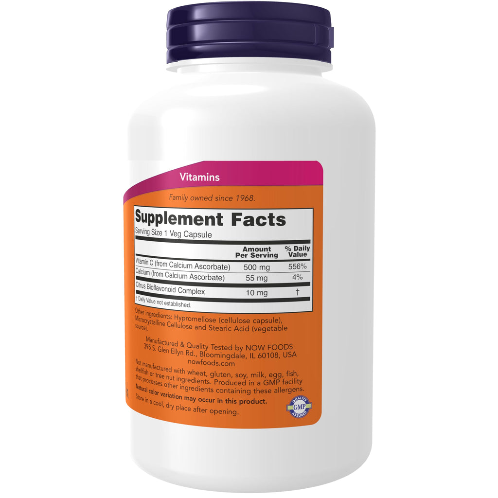 Now Supplements, Vitamin C-500 Calcium Ascorbate, Antioxidant