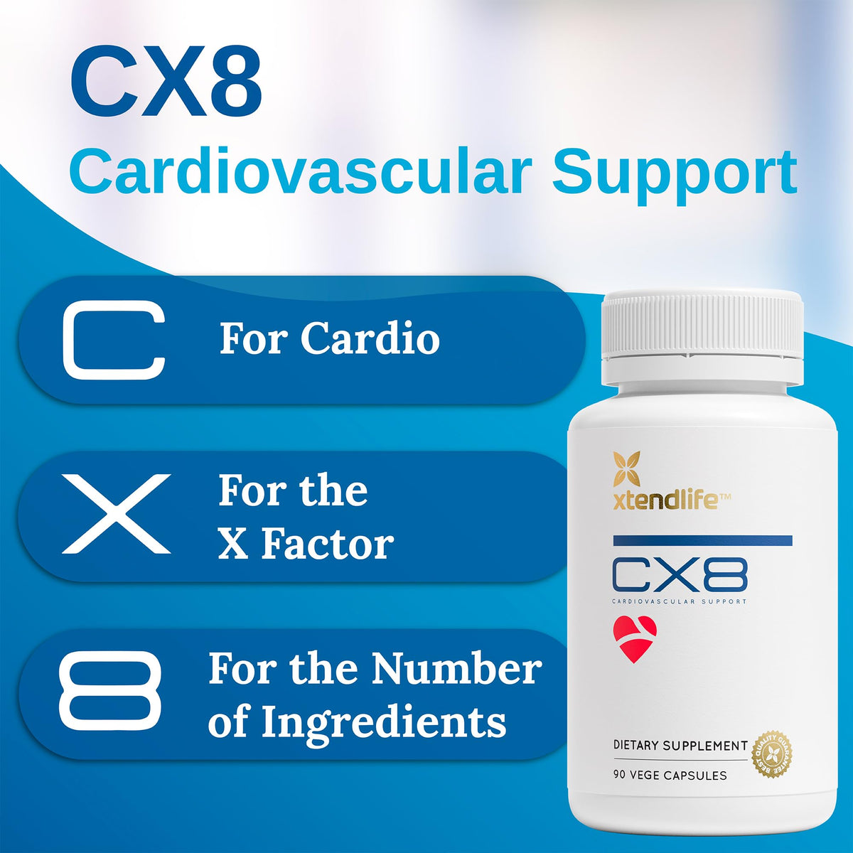 Xtendlife CX8 Heart Health Supplement - 90 Capsules - image 2