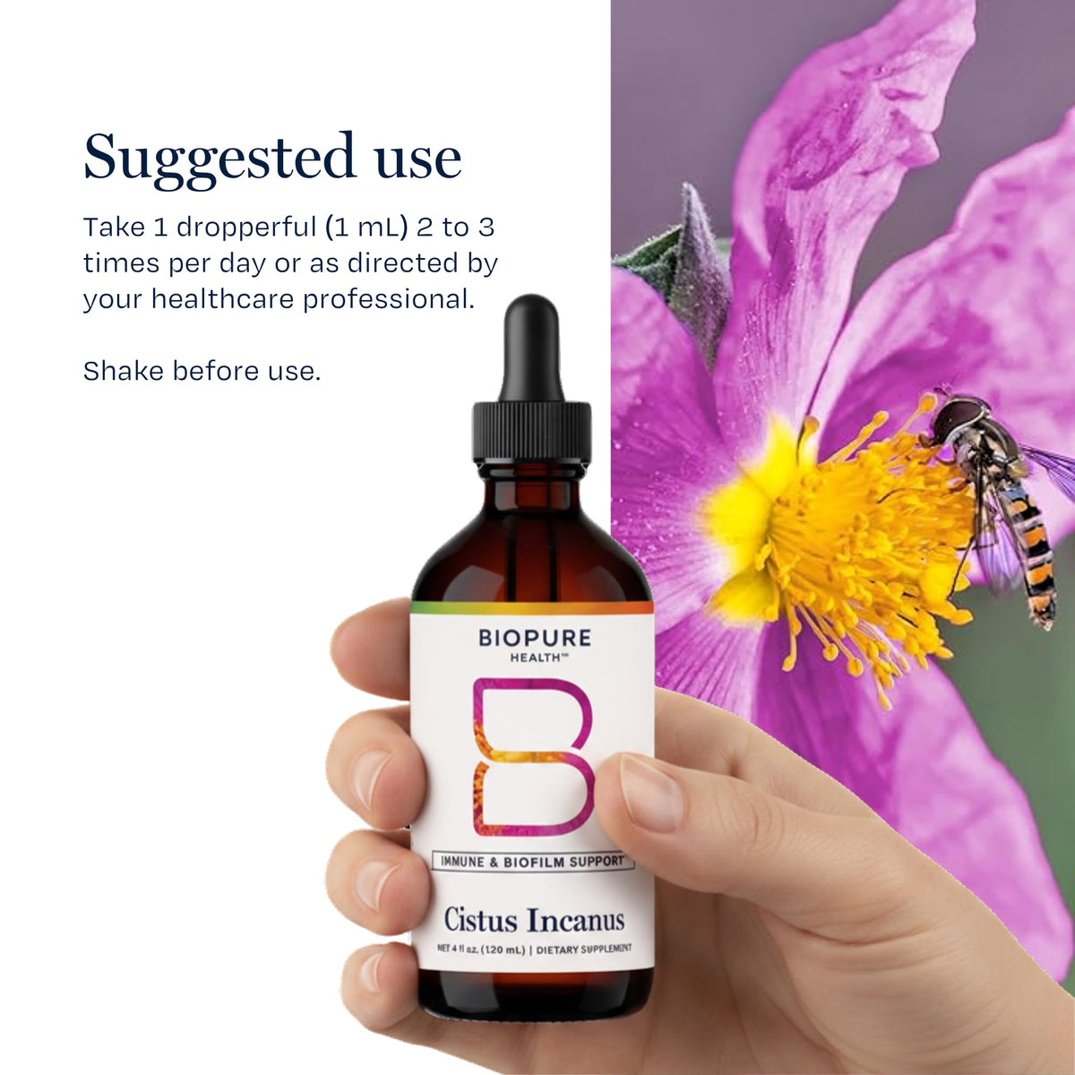 BioPure Cistus Incanus Immune & Biofilm Support - 4 Fl Oz - image 7