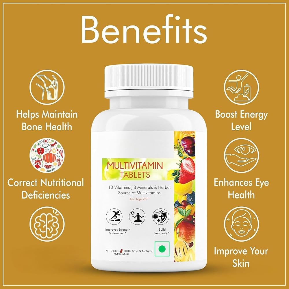 Generic Multivitamin with Biotin, Vitamin C & 21 Nutrients - 60 Tablets - image 5