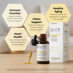 Pure Therapro Rx Vegan A-D-K “Full Spectrum" Drops for Best Absorption
