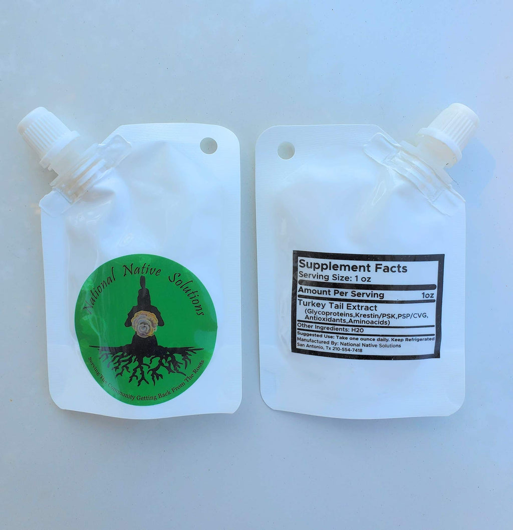 National Native Solutions Organic Turkey Tail Mushroom Extract - 7 Pack