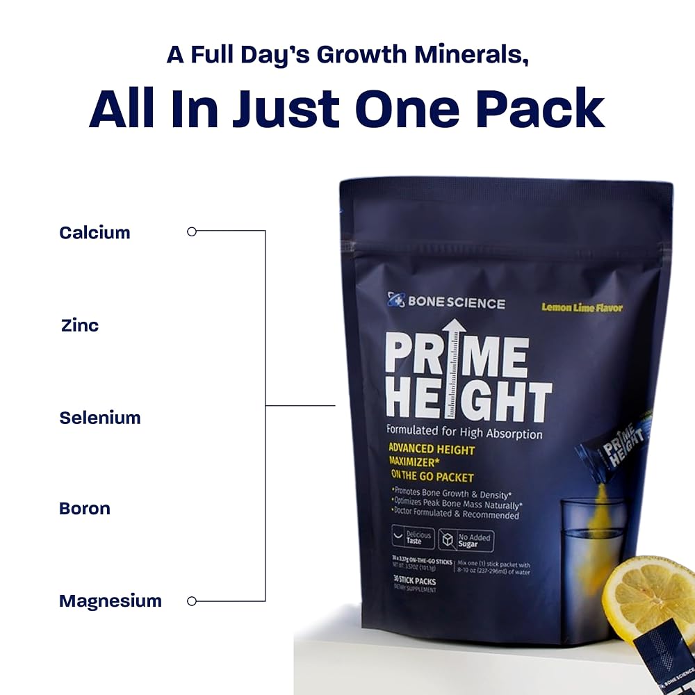BONE SCIENCE PrimeHeight Kids Multivitamin Powder - 30 Sticks - image 4