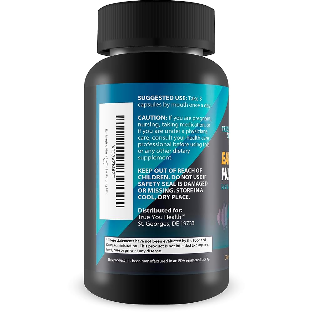 True You Health Ear Ringing Hush Pro Hearing Support - 1 Bottle - image 3