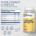 SOLARAY Vitamin B Complex 50 mg - Cellular Energy Vitamins