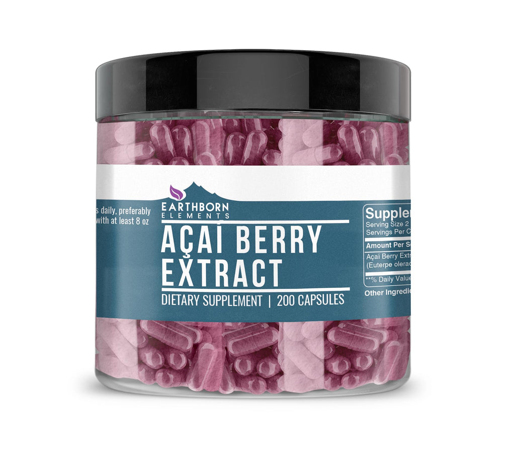Earthborn Elements Acai Berry Extract - 200 Capsules