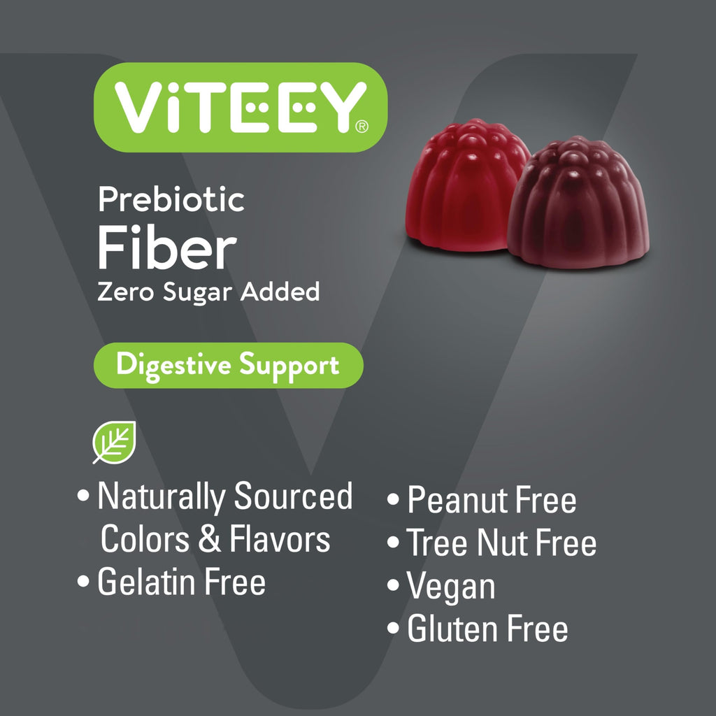 Viteey Prebiotic Fiber Gummies for Adults, 4g