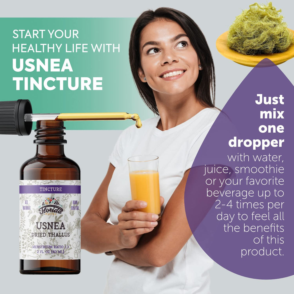 Florida Herbs Usnea Tincture Alcohol Free Herbal Supplement - 2 oz - image 4