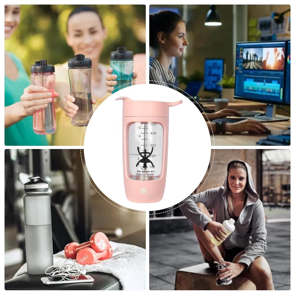 Nuytghr Protein Shake Mixer Mixer Cup Shaker Cups USB Rechargeable