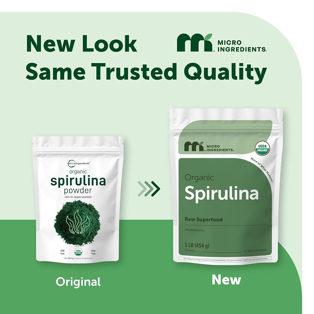 Micro Ingredients Organic Spirulina Powder - 1 lb - image 2