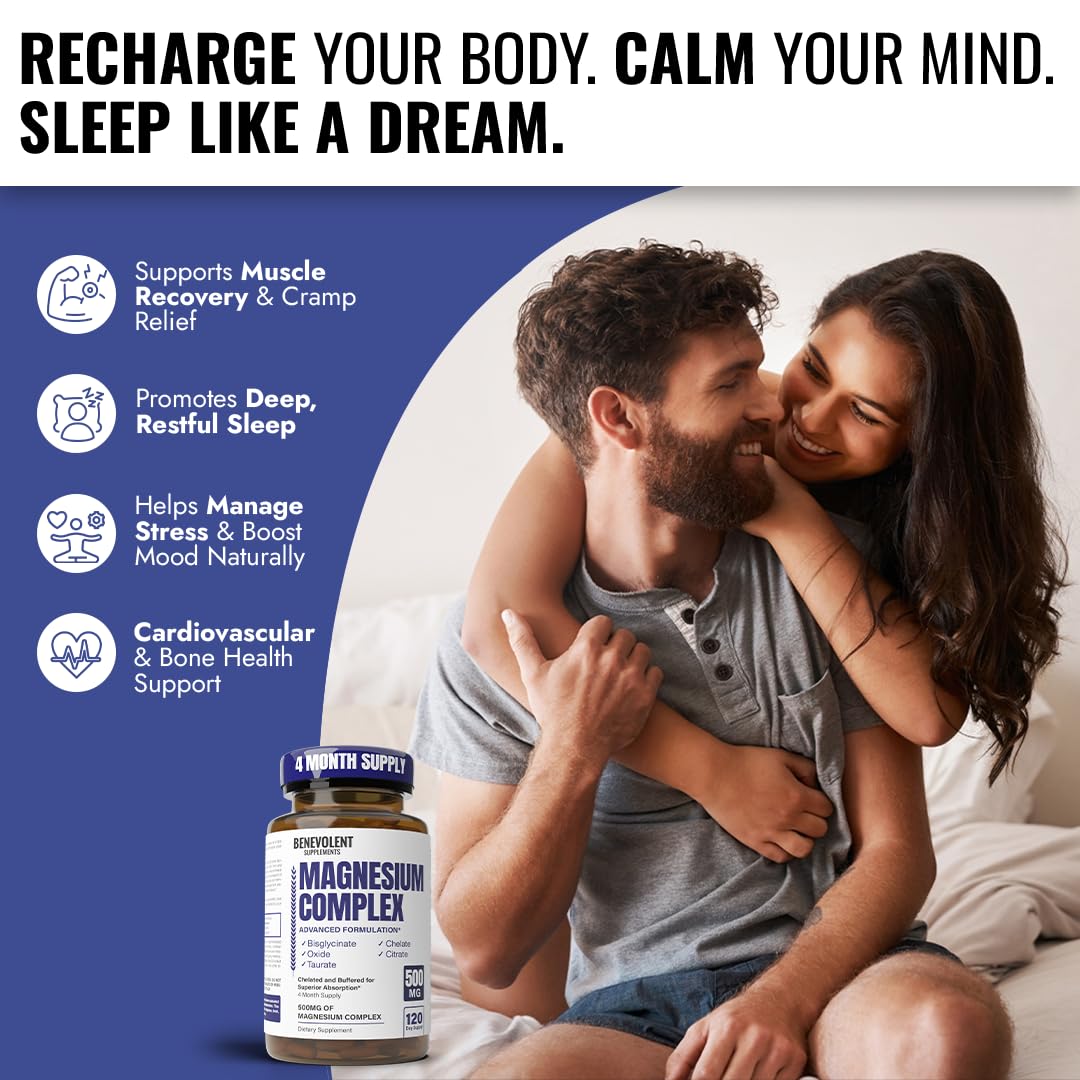 Benevolent Magnesium Complex 500mg - 120 Capsules - image 2