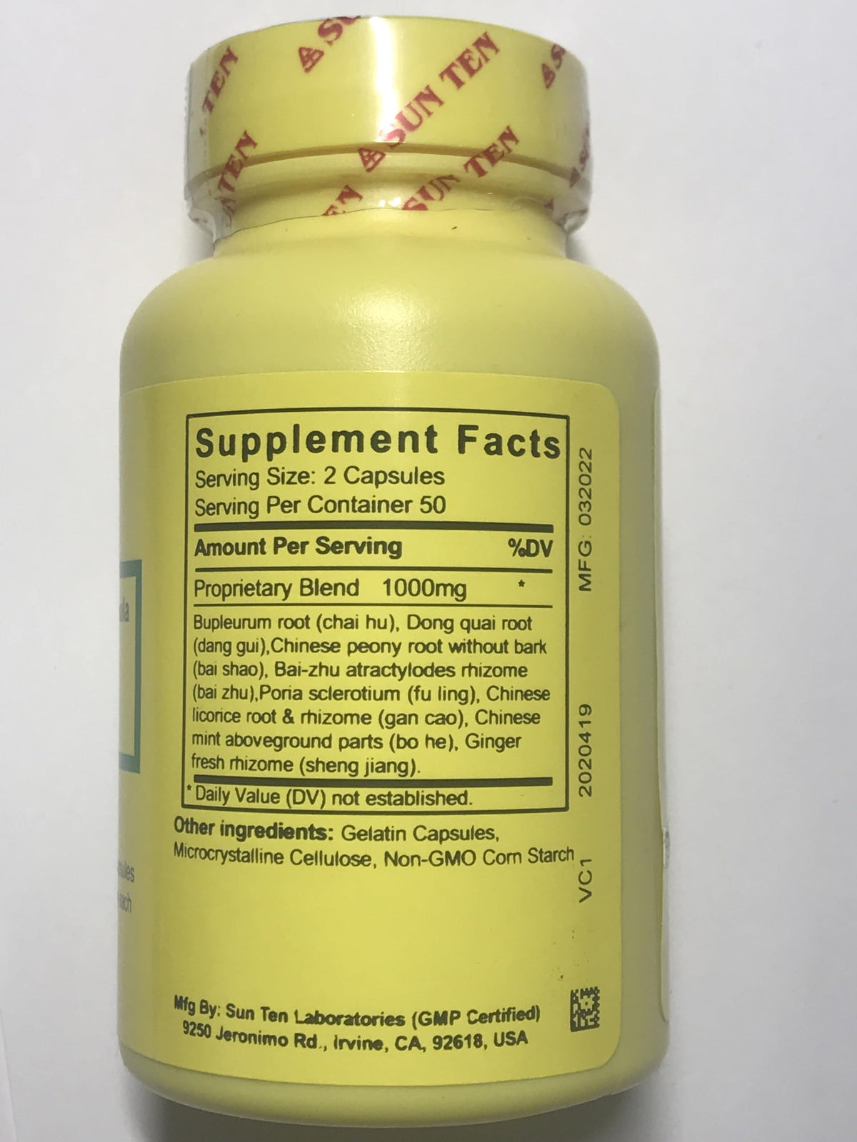 Sun Ten Tang-Kuei and Bupleurum Formula - 100 Capsules - image 2