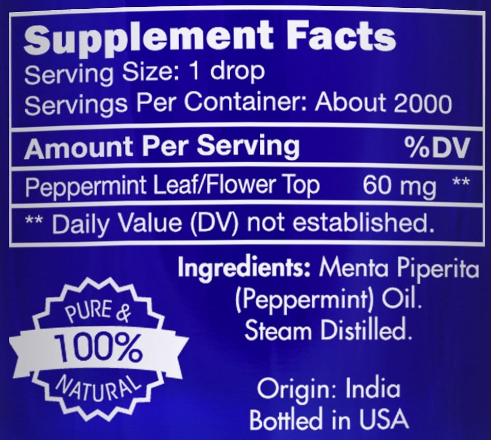 Crossactiv Peppermint Oil Food Grade Essential Oil - 4 Fl Oz - image 3