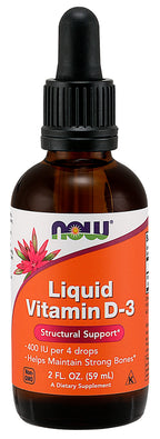 Now Foods Liquid Vitamin D-3 - 2 fl oz (60 ml)