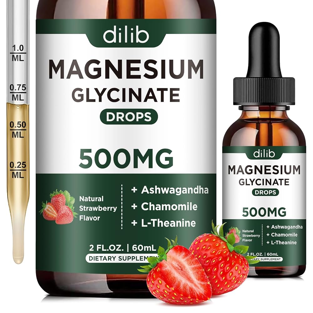 dilib Magnesium Glycinate Supplement, Magnesium Liquid Drops