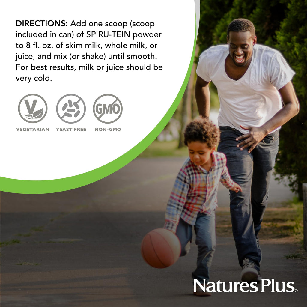 NaturesPlus SPIRU-TEIN Shake - Spirulina Protein Powder - Plant Based
